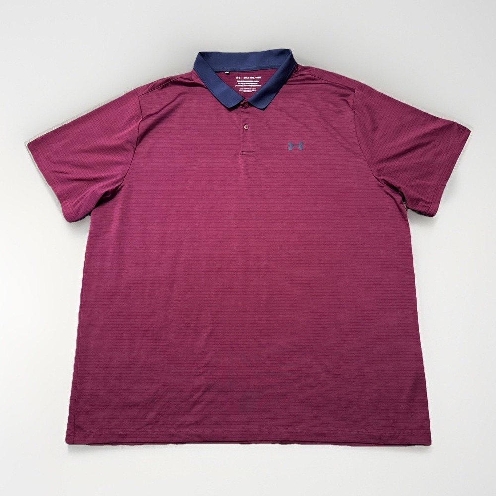 Under Armour Shirt Mens 4XL Loose Short Sleeve Polo Golf Performance‎ Active